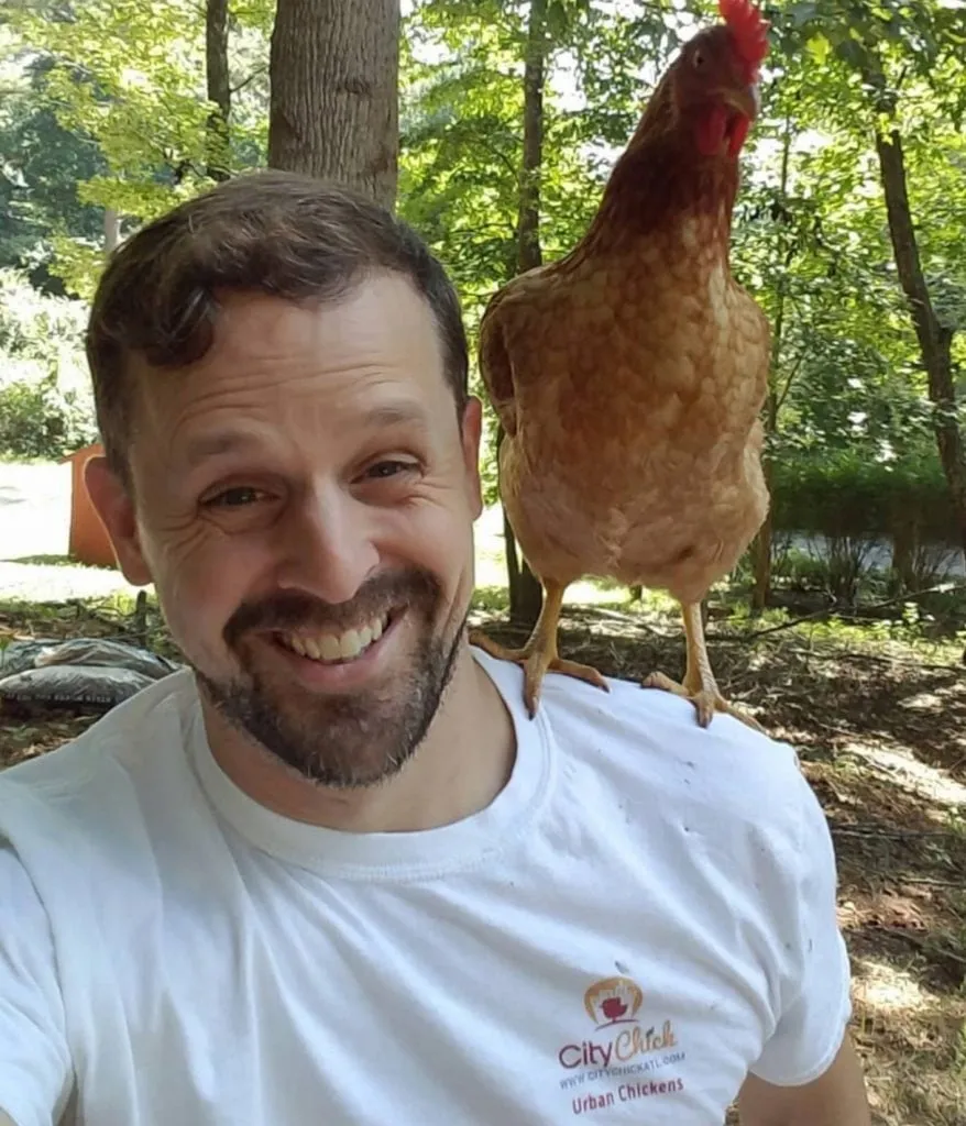 CityChick's Heath Ward and his fine feathered friend