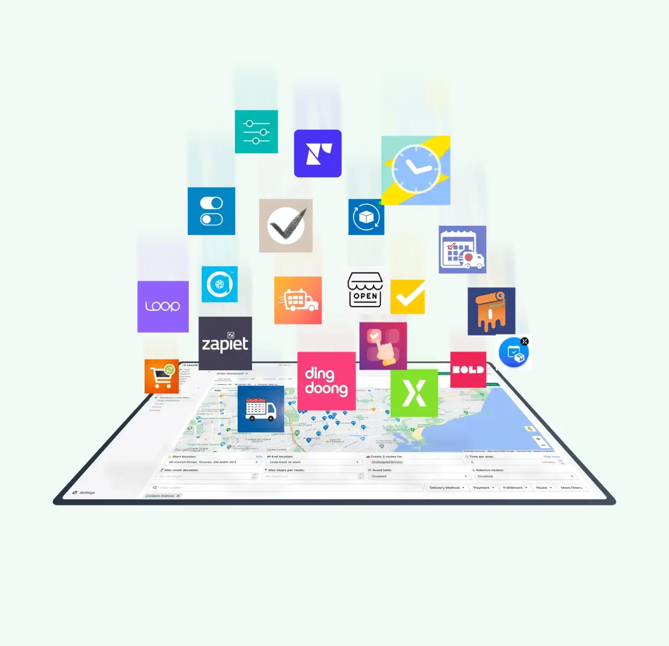 Works hand-in-hand with other Shopify apps