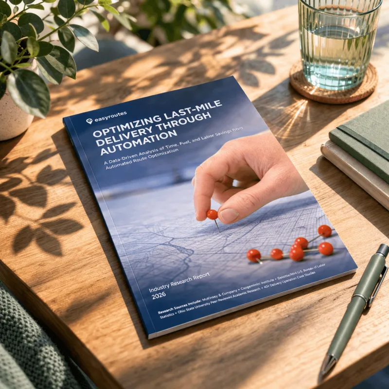 The EasyRoutes industry research report, Optimizing Last-Mile Delivery Through Automation