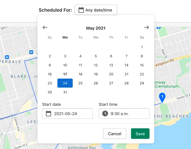 EasyRoutes - Route Scheduling with ETAs + Better Route Time calculations!