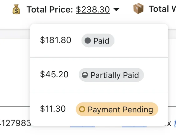 EasyRoutes - COD Price Breakdown